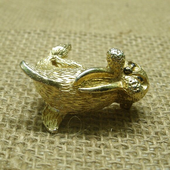 Vintage Goldtone Walrus Pin Brooch - Picture 5 of 14